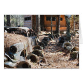Vintage Car, Hubcaps, and Shack (Front Horizontal)