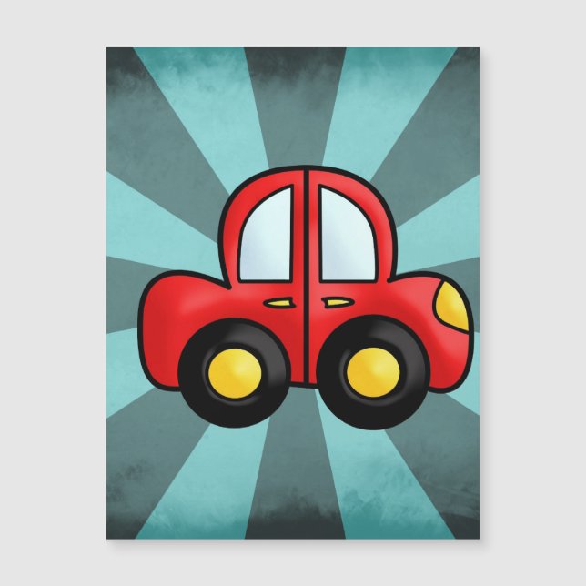 Vintage Car Illustration – Classic Automobile Art (Front)