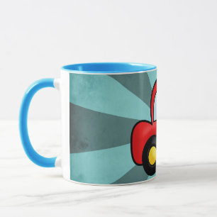 Vintage Car Illustration – Classic Automobile Art Mug