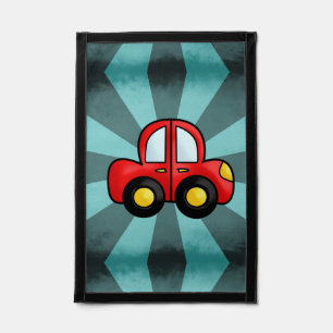 Vintage Car Illustration – Classic Automobile Art Pennant