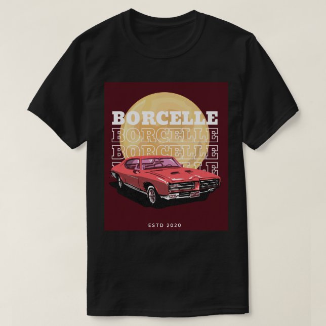 Vintage Car Illustration T-Shirt (Design Front)