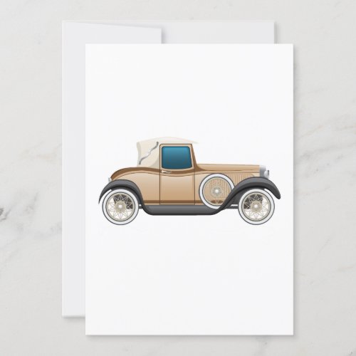 Vintage Car Invitation