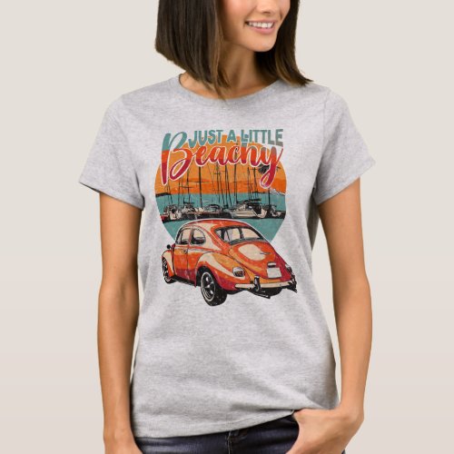 Vintage Car Just A Little Beachy T_Shirt