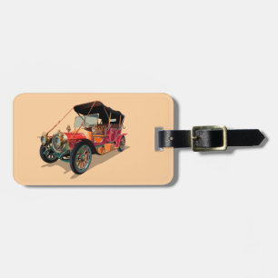 Vintage car luggage tag