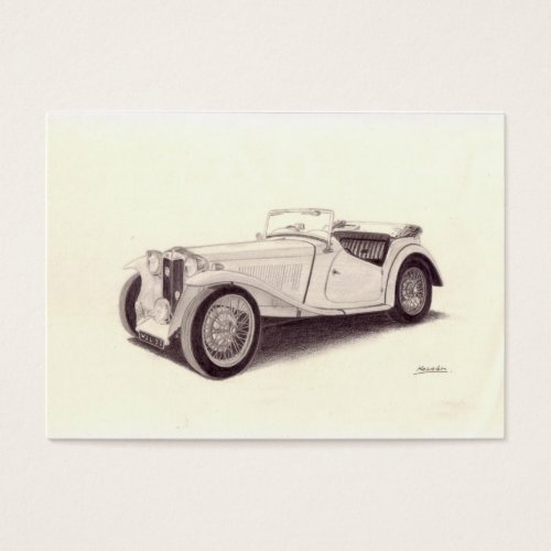 Vintage Car: MG TC Business Cards