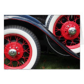 Vintage car notecard (Front Horizontal)