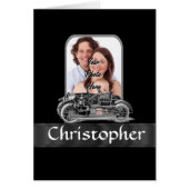 Vintage car on black (Front)