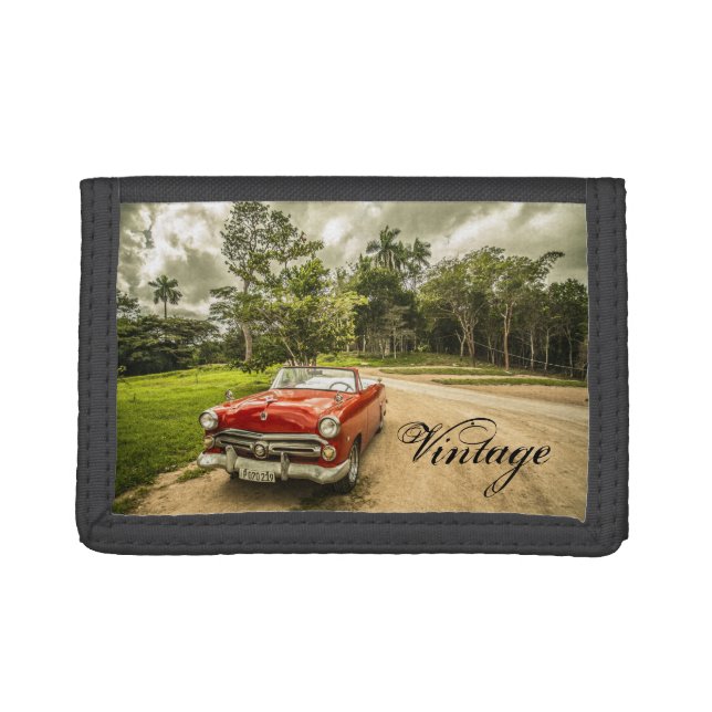 Vintage Car Photo Wallet (Front)