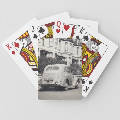 Vintage car playing cards