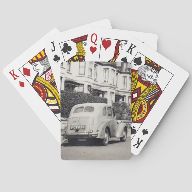 Vintage car playing cards (Back)