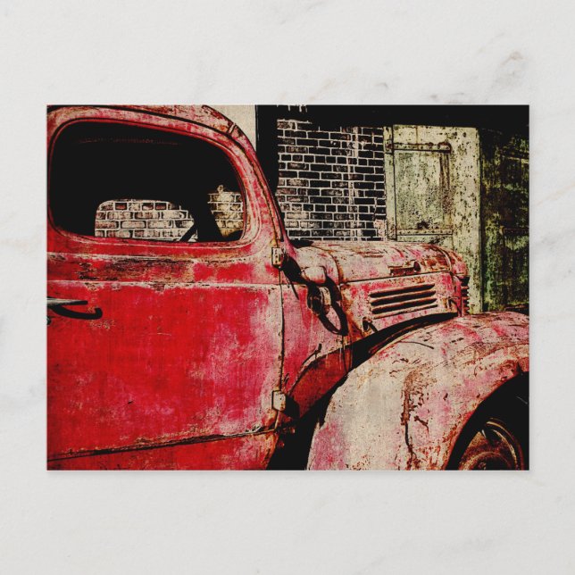 vintage car postcard (Front)