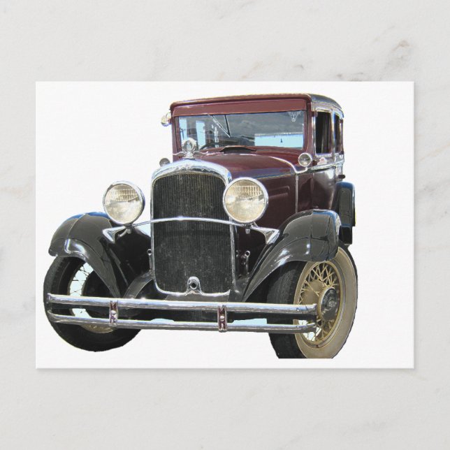 vintage car postcard (Front)