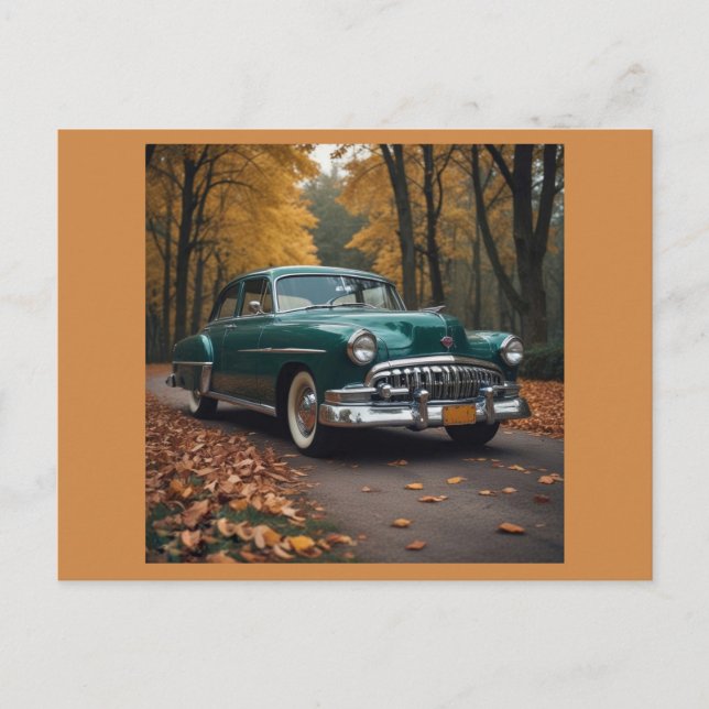 Vintage Car Postcard (Front)