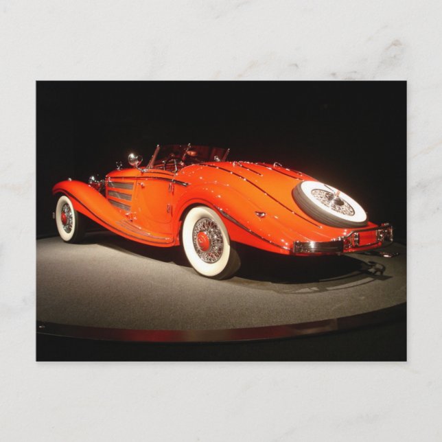 Vintage Car Postcard (Front)