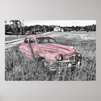 Vintage Car Poster by SeeingNature at Zazzle