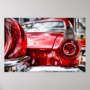 Vintage car poster