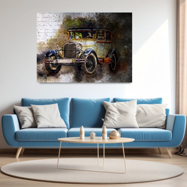 Vintage Car Poster Nostalgic Automotive Art (Creator Uploaded)