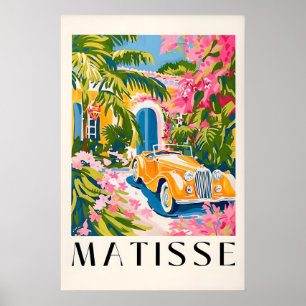 Vintage car poster, Preppy wall art, Retro home Poster