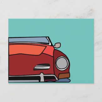 Vintage Car Red Graphic 