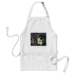 Vintage Car Repair Service Business Auto Mechanic Adult Apron