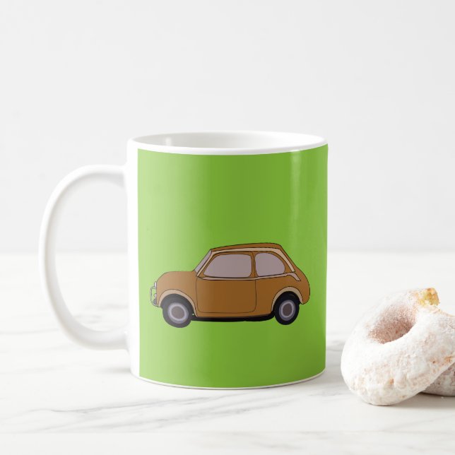 Vintage Car Retro Coffee Mug (With Donut)