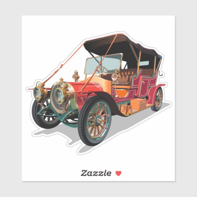 Vintage car sticker (Sheet)