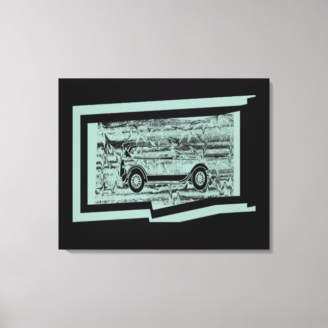 Vintage Car Wrapped Canvas Print (Front)