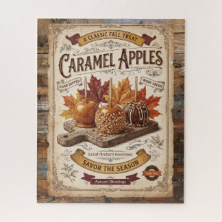 Vintage Caramel Apples | Autumn Blessings Jigsaw Puzzle