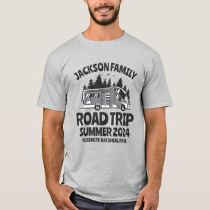 Vintage Caravan Family Reunion Camping Road Trip T-Shirt