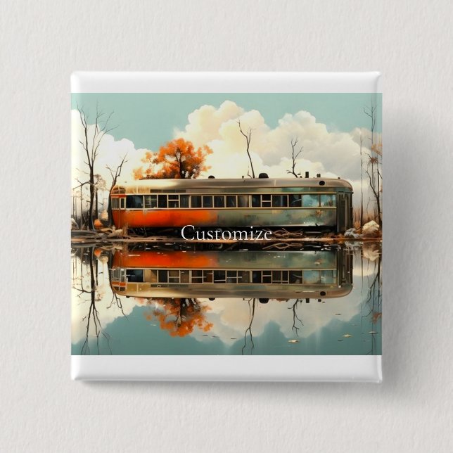 Vintage Caravan Trailer RV Thunder_Cove Button (Front)