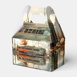 Vintage Caravan Trailer RV Thunder_Cove Favor Boxes