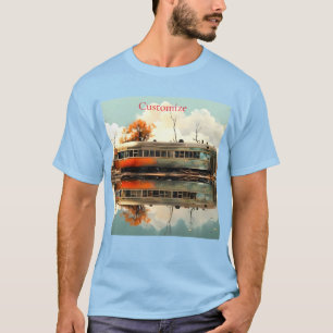 Vintage Caravan Trailer RV Thunder_Cove T-Shirt