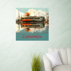 Vintage Caravan Trailer RV Thunder_Cove  Wall Decal