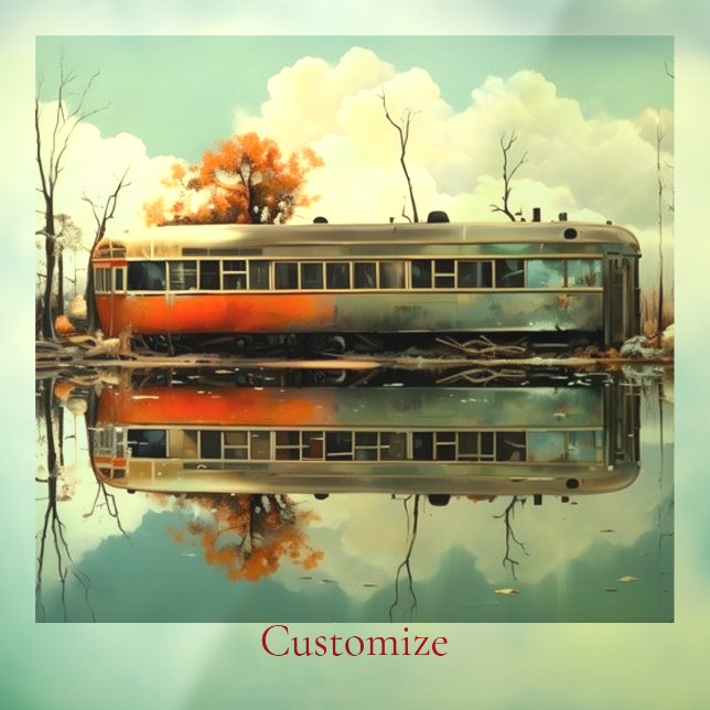 Vintage Caravan Trailer RV Thunder_Cove  Window Cling (Sheet 3)