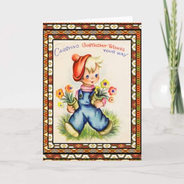 Vintage Card Birthday (Front)