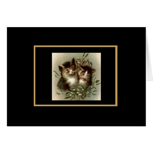 Vintage Card Cat Still Life (Front Horizontal)