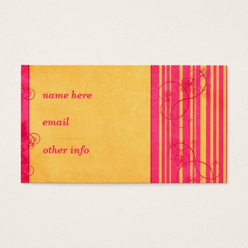 Customizable Vintage card template business card templates