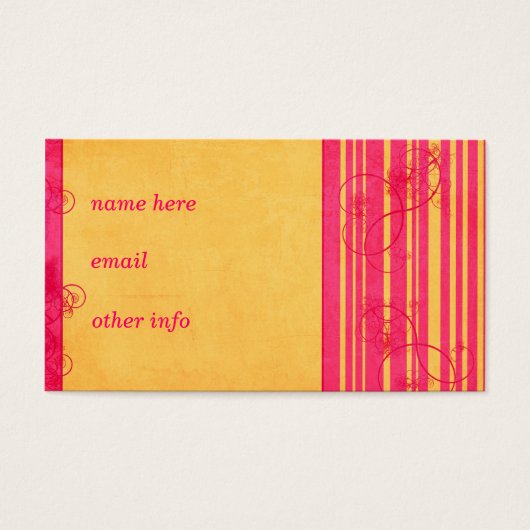Vintage card template (Front)