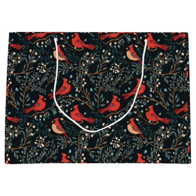 Vintage Cardinal Gift Bag (Front)