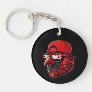 Vintage Cardinals Retro Style Gift Men Women Kids Keychain