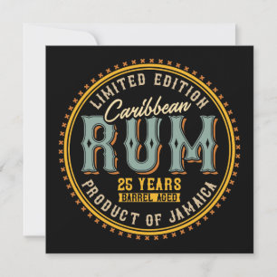 Vintage Caribbean Rum Invitation