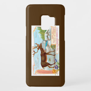 Vintage Caribou (Reindeer) and Arctic Fox Case-Mate Samsung Galaxy S9 Case