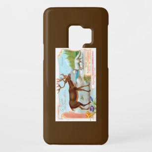 Vintage Caribou (Reindeer) and Arctic Fox Case-Mate Samsung Galaxy S9 Case