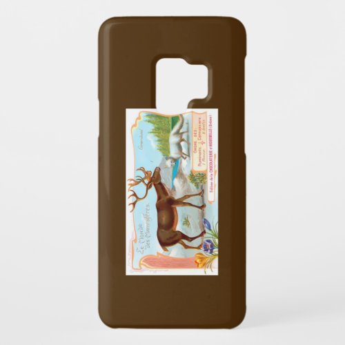 Vintage Caribou Reindeer and Arctic Fox Case_Mate Samsung Galaxy S9 Case