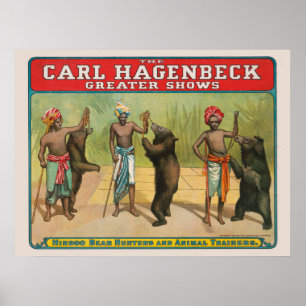 Vintage Carl Hagenbeck Circus Poster