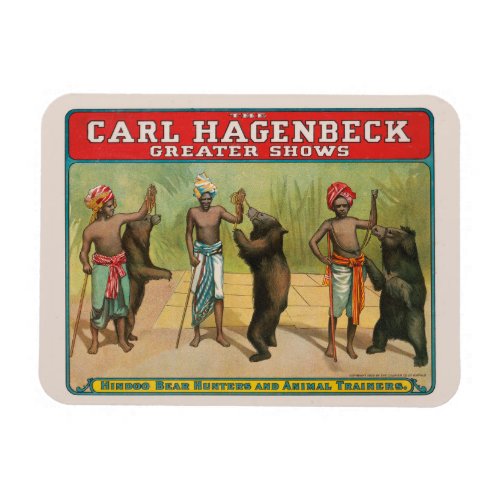 Vintage Carl Hagenbeck Circus Poster Magnet