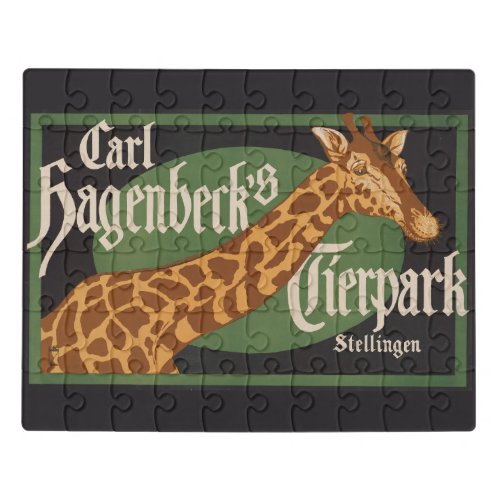 Vintage Carl Hagenbecks Tierpark Circus Poster Jigsaw Puzzle