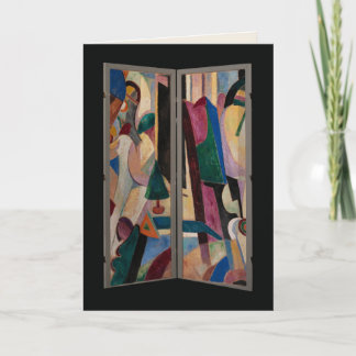 Vintage Carl Newman Spirit of Christmas Modern Art Card