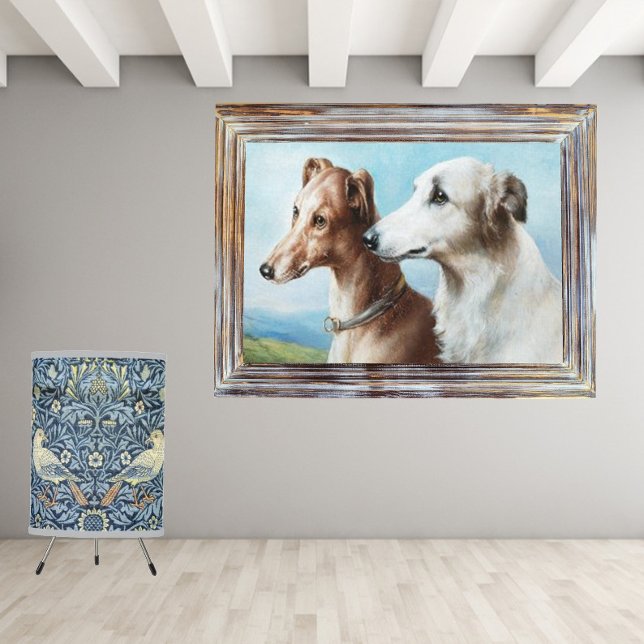 Vintage Carl Reichert Two Greyhounds Canvas Print (Creator Uploaded)