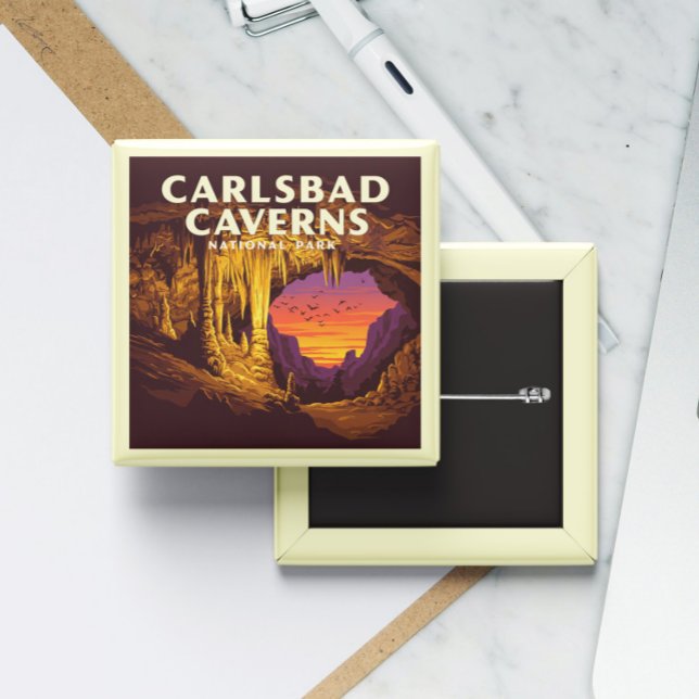 Vintage Carlsbad Caverns National Park Button (Creator Uploaded)